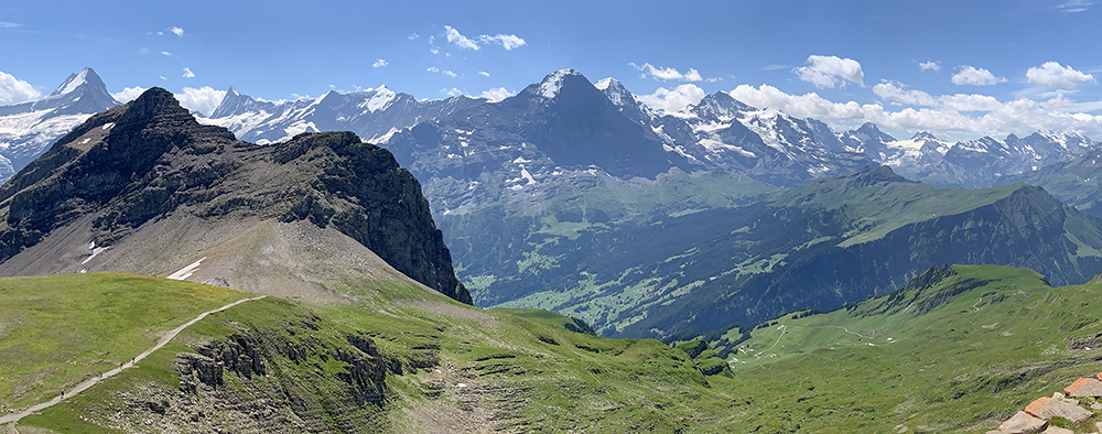 panorama de alpes berneses